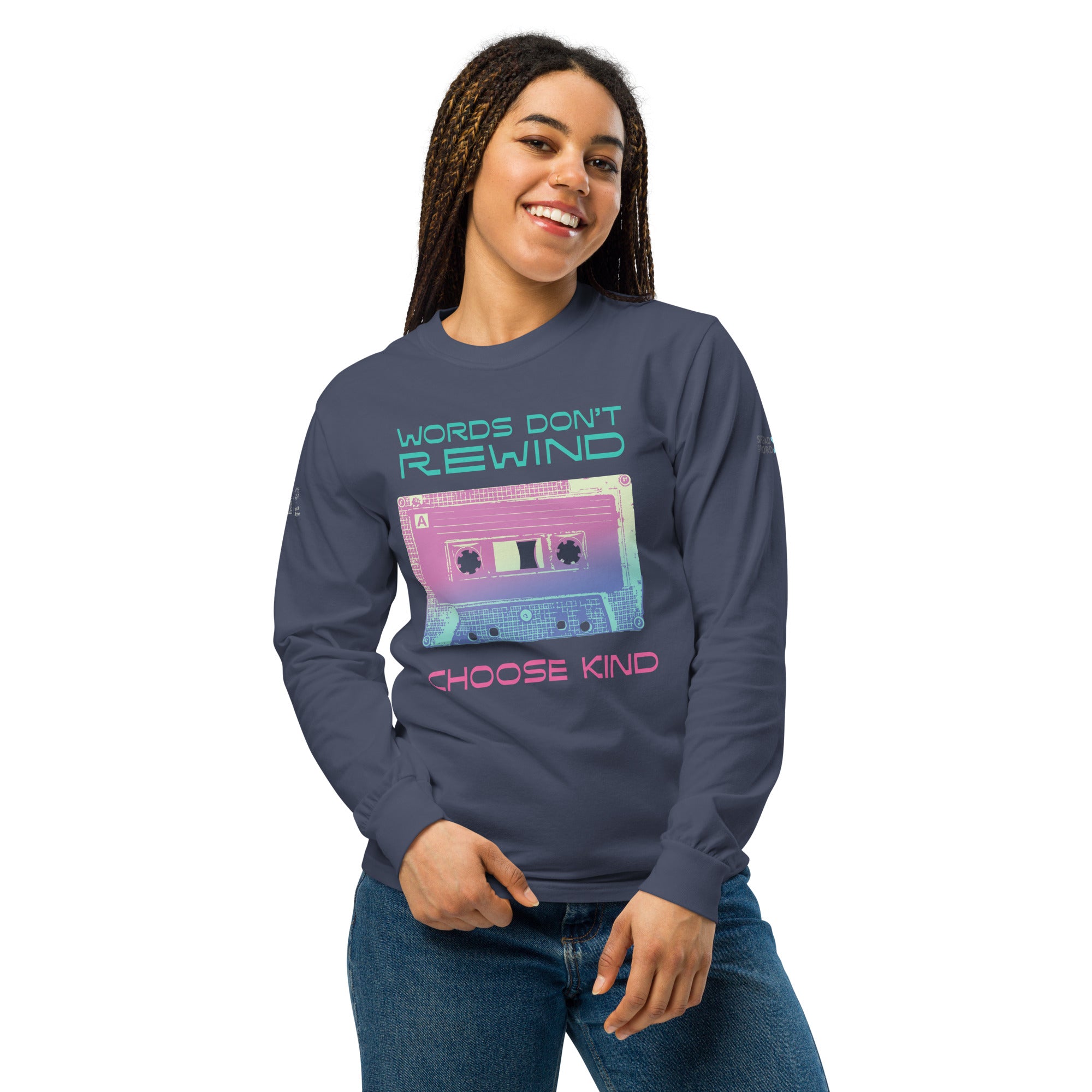 Difunde la palabra: Las palabras no retroceden – Elige ser amable Camisa de manga larga
