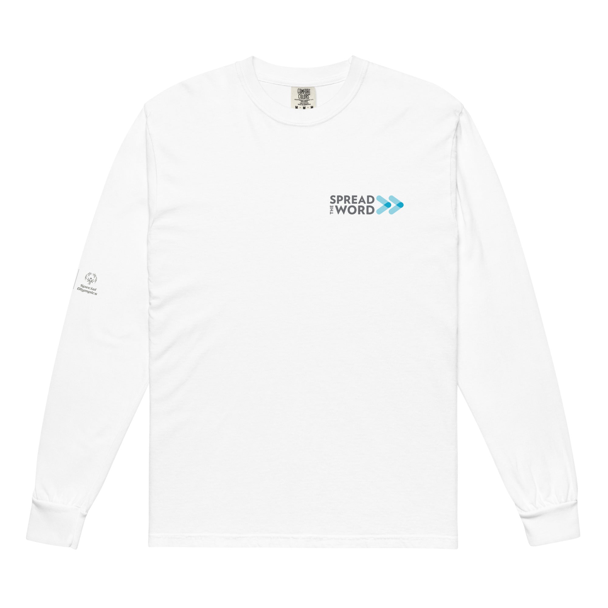 Camiseta de manga larga con el texto «Difunde la palabra: Tus palabras importan»