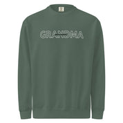 Sweatshirt à motif contour de grand-mère familial (Global)