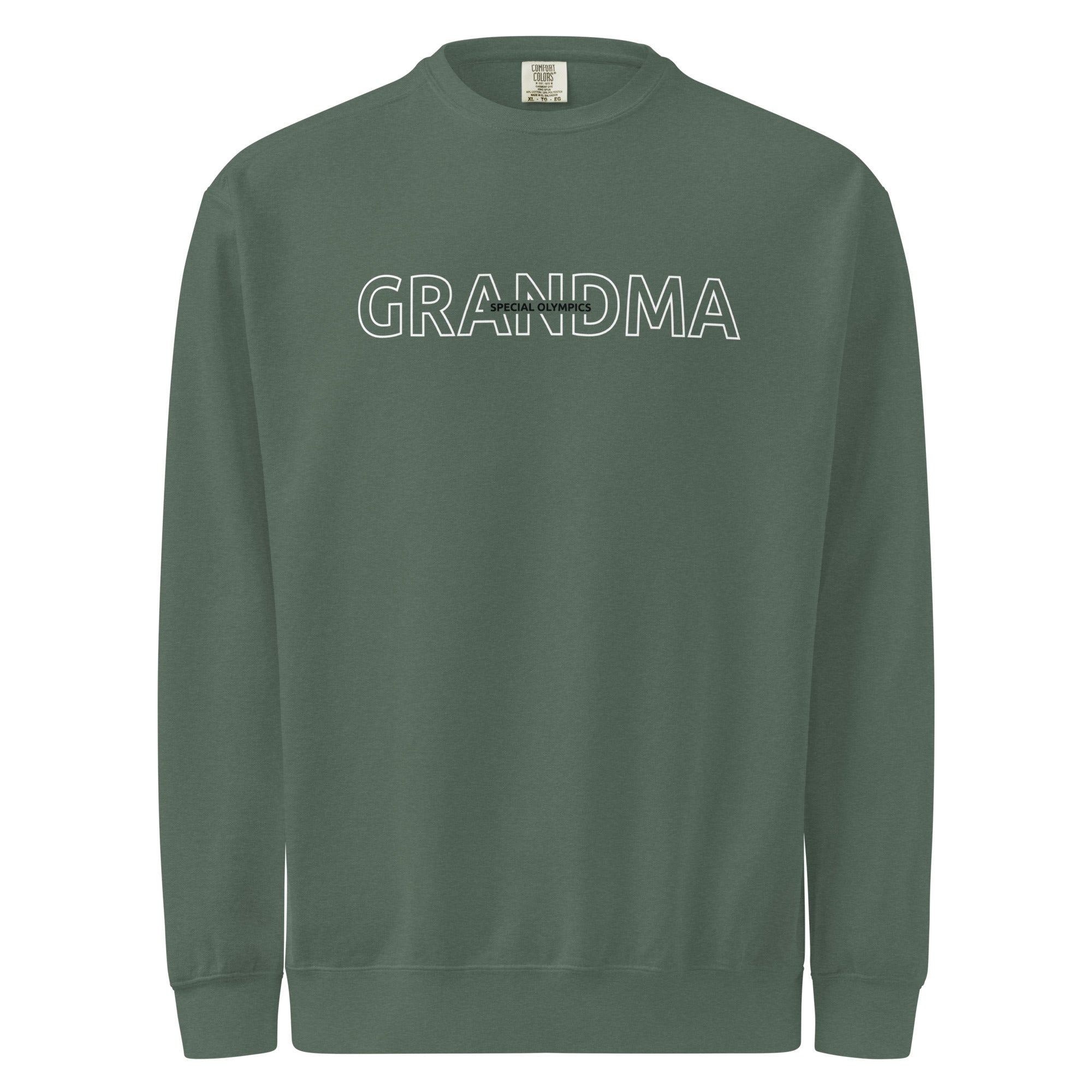 Sweatshirt à motif contour de grand-mère familial (Global)