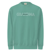 Sweatshirt à motif contour de grand-mère familial (Global)
