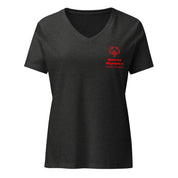Olimpiadas Especiales Carolina del Norte Camiseta T de cuello en V para Mujeres (Global)