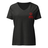 Special Olympics Carolina del Norte Camiseta de cuello en V para mujeres