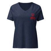 Olimpiadas Especiales Carolina del Norte Camiseta T de cuello en V para Mujeres (Global)