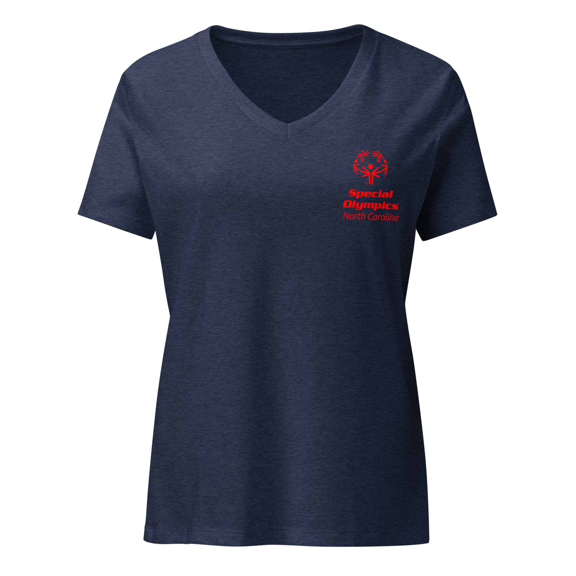 Special Olympics Noord-Carolina Dames V-hals T-shirt (Globaal)