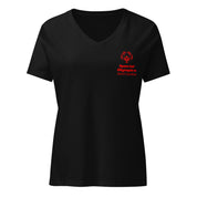 Olimpiadas Especiales Carolina del Norte Camiseta T de cuello en V para Mujeres (Global)