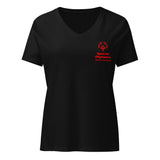 Olimpiadas Especiales Carolina del Norte Camiseta T de cuello en V para Mujeres (Global)