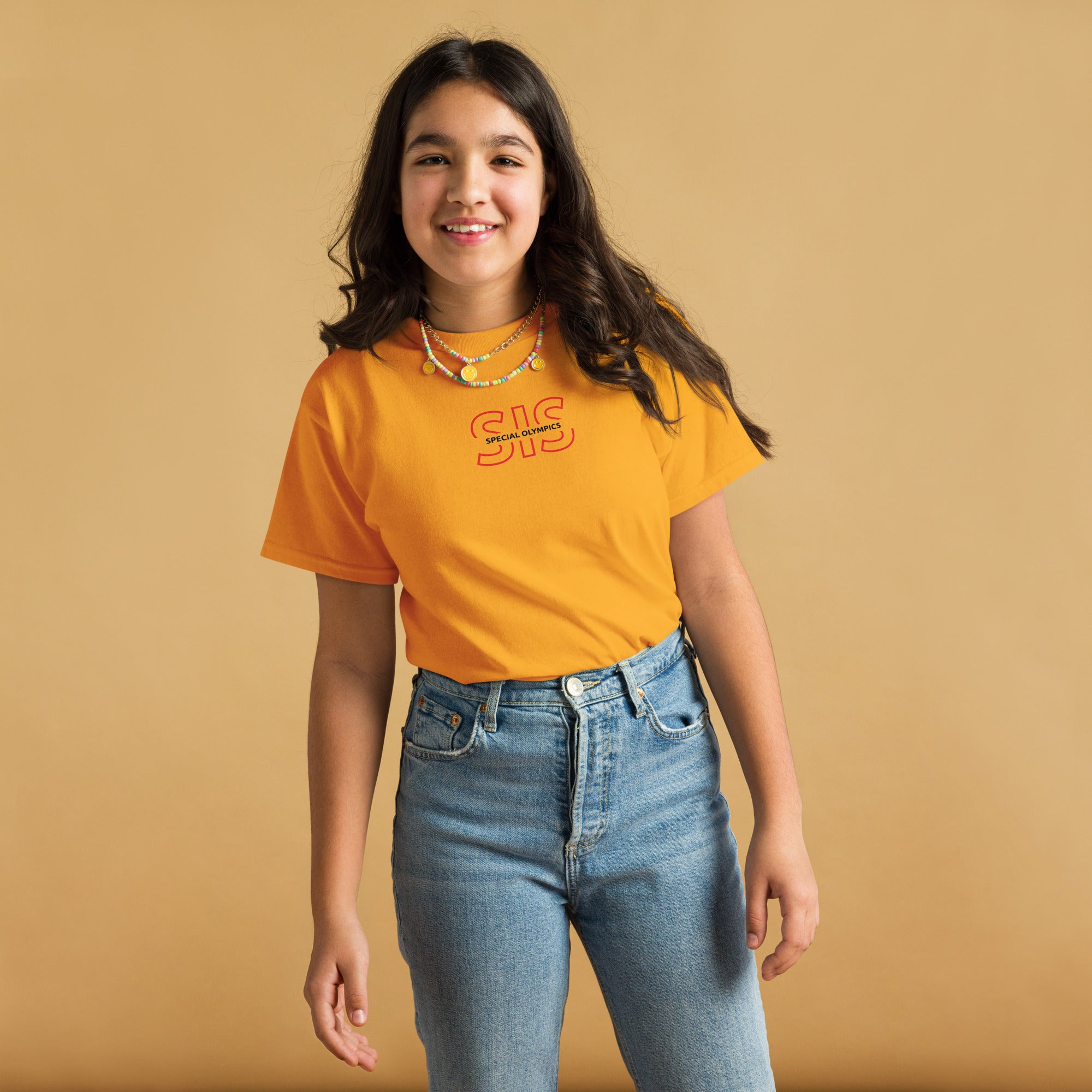 Camiseta Juvenil con Contorno de Hermana de Familia (Global)