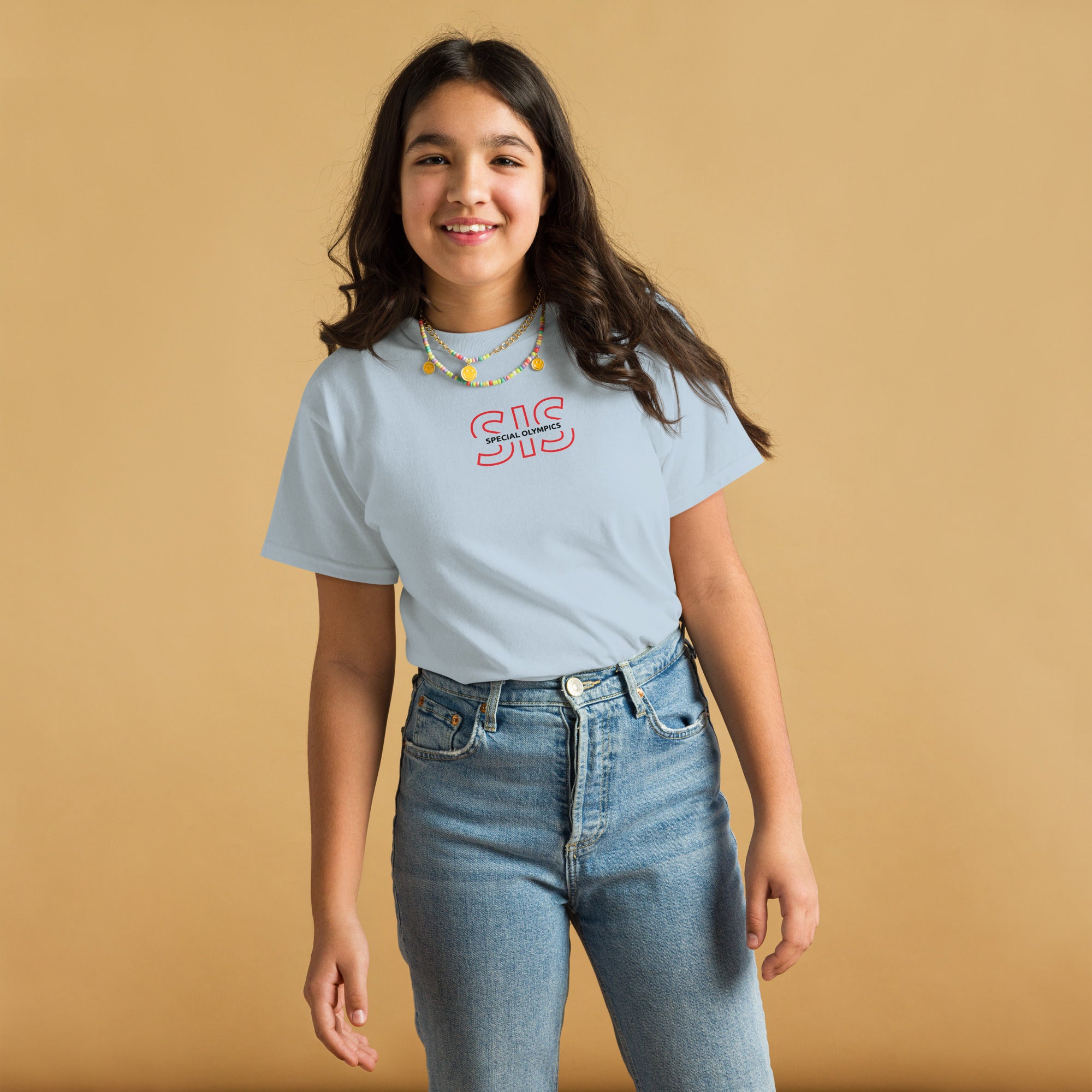 Camiseta Juvenil con Contorno de Hermana de Familia (Global)