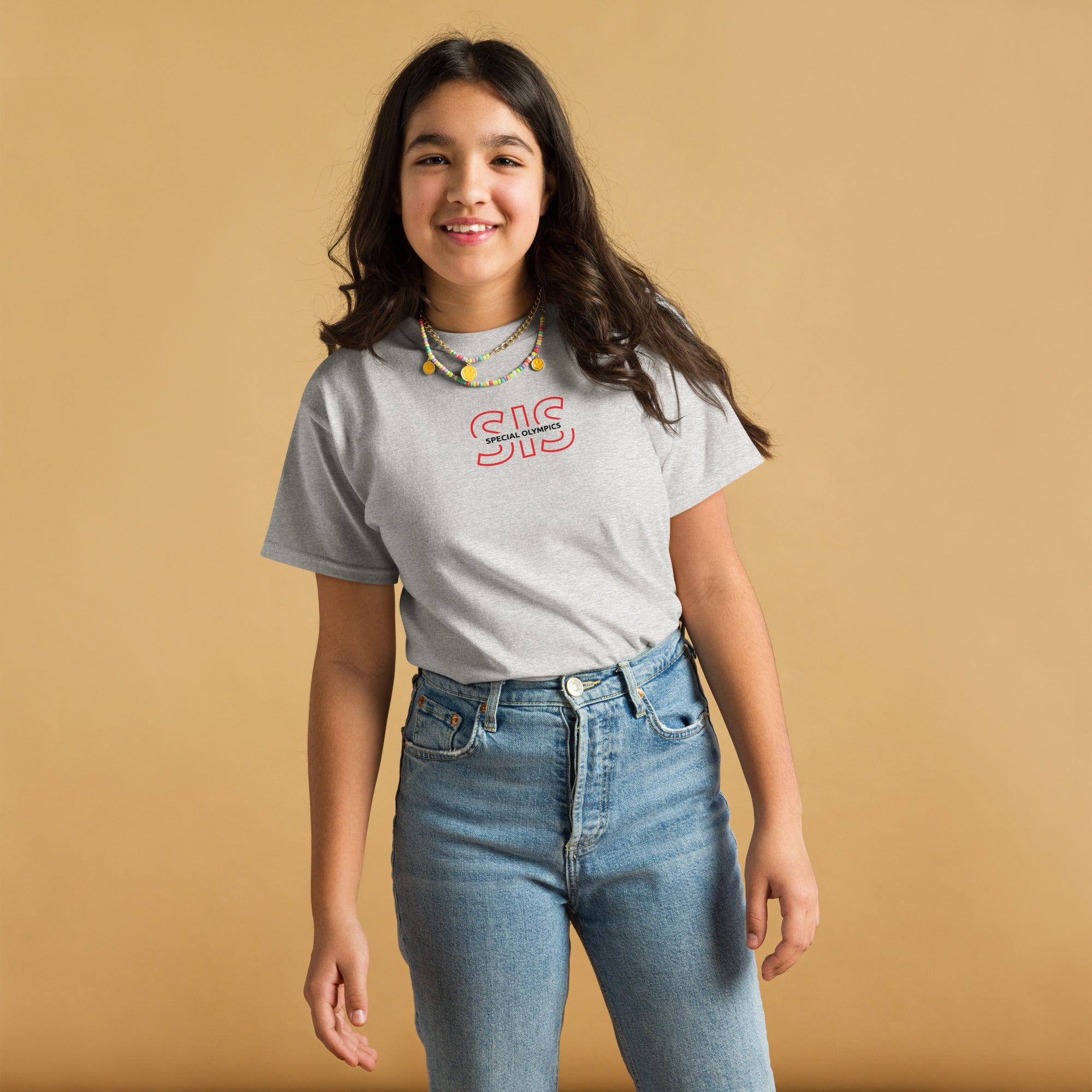 Camiseta Juvenil con Contorno de Hermana de Familia (Global)